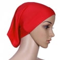 thumbnail image 2 of Women's Elegant Modest Soft Lightweight Jersey Hijab Long Scarf Solid Color Cotton Head Scarf, 2 of 6