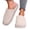 Beige, variant on Iyufng Womens Fleece Lined Scalloped Edge Closed Toe Slippers Soft Warm Slip on Indoor House Shoes