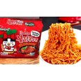 thumbnail image 4 of Samyang TOMATO PASTA Hot Chicken Ramen Stir-Fried Noodles with Wooden Chopsticks 4.93 Oz. (Pack of 2), 4 of 5
