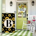 thumbnail image 4 of Monogram Letter B Garden Flag Summer Sunflower 12x18 Vertical Double Sided Spring Floral Outside Decorations Small Black Burlap Family Last Name Initial Yard Flag, 4 of 6