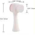 thumbnail image 7 of Silicone 2-in-1 Facial Cleansing Brush - Exfoliate, Massage, & Revitalize Unscented Skin Care, 7 of 7