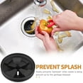 thumbnail image 3 of Garbage Disposal Splash Guard, 2 Pack Upgraded EPDM Rubber for InSinkErator Evolution Series 3 3/8" QCB-AM Sink Baffle Drain Cover Removable Quiet Collar EPDM Strainer Insert Parts, 3 of 8