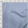thumbnail image 3 of oneOone Polyester Spandex Turquoise Blue Fabric Florals Sewing Craft Projects Fabric Prints By Yard 56 Inch Wide, 3 of 5