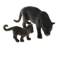 thumbnail image 3 of 5Pcs Black Leopard Model Animal Figure kids children toy Set, Home Decoration, Collection, 3 of 8