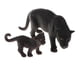 thumbnail image 3 of 5 Piezas de Plástico Negro Modelo Animal Juguete Conjunto, Zulema Figuras de animales de juguete, 3 of 8