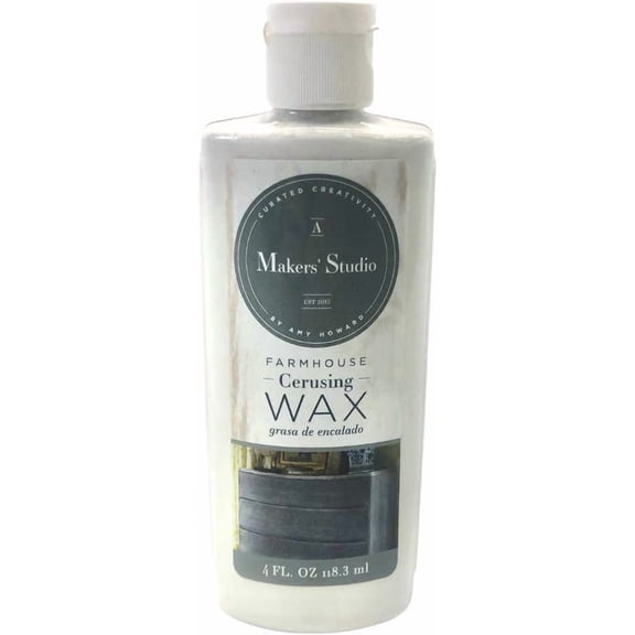 - Cerusing Wax for Vintage and Antique Furniture Restoration - Protective Finish and Seal - White Washed Finish (4 Oz)