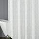 thumbnail image 4 of Cortina de ducha de poliéster impermeable con ganchos | Diseño de flores cortadas para hotel y baño | Tela blanca de 180 x 180 cm, 4 of 6
