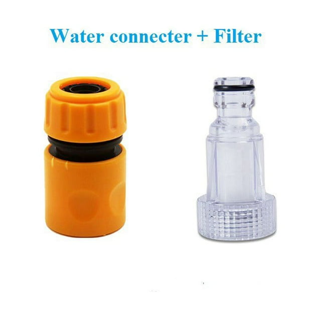 Luckyn Adaptateur de Lave-Auto Connecteur d'Eau de Laveuse à Pression Ensemble de Filtres Raccord de Tuyau de Jardin
