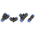 thumbnail image 3 of 40Pcs 6mm Air Hose Pneumatic Push Quick Connector Fittings with 360 Degree Rotation Oval Release Ring for Air Tools Quick Coupling, 3 of 7