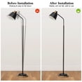 thumbnail image 3 of WHAMVOX Lamp Base Weight Replacement Black For Lamp Accessory 1Set, 3 of 6