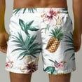 thumbnail image 5 of DIOAZUD Mens Hawaii Swim Trunks 5" Quick Dry Swimming Shorts Funny Floral Print Beach Shorts Drawstring Elastic Waist Swimming Trunks Big and Tall Bathing Suit with Pockets, 5 of 5