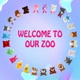thumbnail image 2 of 24 Pcs Mini Animal Plush Toy Assortment Kids Party Favors Plush Keychain Pendant Set, 2 of 8
