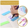 Multi Line Tabs Design OULII Assorted Color Reading Strips Book Tabs with Transparent Design ...