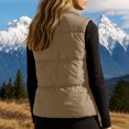thumbnail image 6 of Yutgune Women's Puffer Vest Stand Collar Zip Up Sleeveless Jacket with Pockets Winter, 6 of 6
