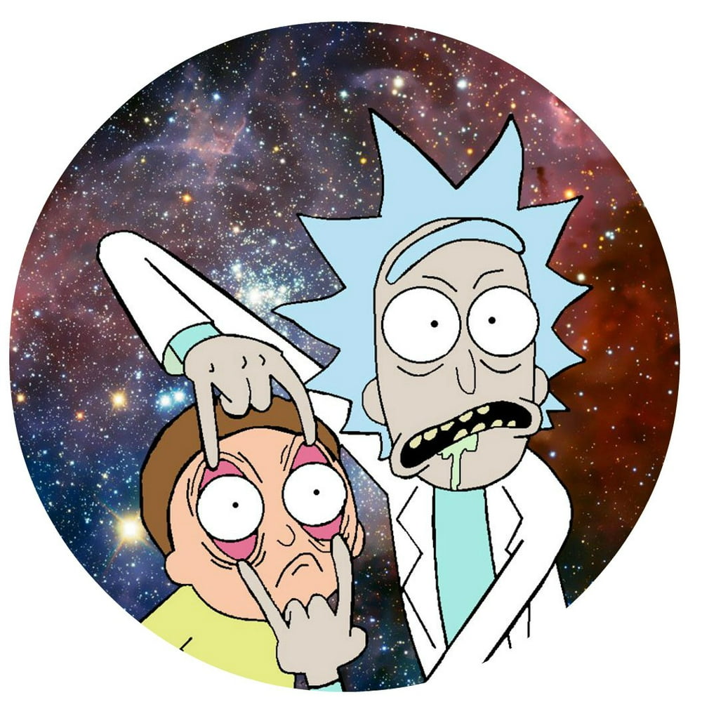 Rick & Morty Image Photo Edible Cake Topper 8" Round - Walmart.com