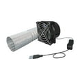 thumbnail image 4 of Extractor de pared, ventilador portátil, soplador de Camping, ventilador Extractor de cobertizos montado en la pared, ventilador de ventilación para 1 ventilador tubo de 6M, 4 of 8