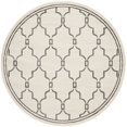 thumbnail image 3 of Safavieh Amherst Ivory Indoor Outdoor Rug - Round 7', 3 of 4