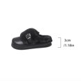 thumbnail image 4 of Hinvhai Womens Fleece Clogs Winter Breathable Walking Garden Shoes Warm Non-Slip Mule Footwear Black 36, 4 of 9
