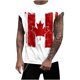 thumbnail image 2 of Camiseta sin mangas de cuello redondo para hombre, informal, a la moda, con estampado, sin mangas, deportiva, de poliéster, 2 of 5
