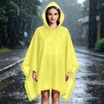 thumbnail image 2 of Kilaqueen Reusable EVA Rain Poncho with Drawstring Hood Lightweight Waterproof Raincoat for Adults Unisex Long Rain Cape for Hiking Camping, 2 of 6