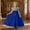 hwj# Blue717, variant on Huowey Girls Formal Sequins Dress Embroidery Cap Sleeves Round Neck Big Bow Long Tutu Dresses Party Gown For Birthday Celebration Elegant Gowns,Blue,9-10 Years