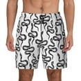 thumbnail image 2 of Goofa Hand Drawn Snake Printed Men's Swim Trunks Board Shorts Quick Dry Mens Swimming Trunks with Compression Liner,Breathable Fit Hawaii Beach Shorts-X-Large, 2 of 9