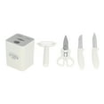 thumbnail image 1 of Juego de 5 cuchillos de cocina Juego de cuchillos de cocina de acero inoxidable para frutas con base de almacenamiento Utensilios de cocina para barbacoa Patio Picnic, 1 of 10