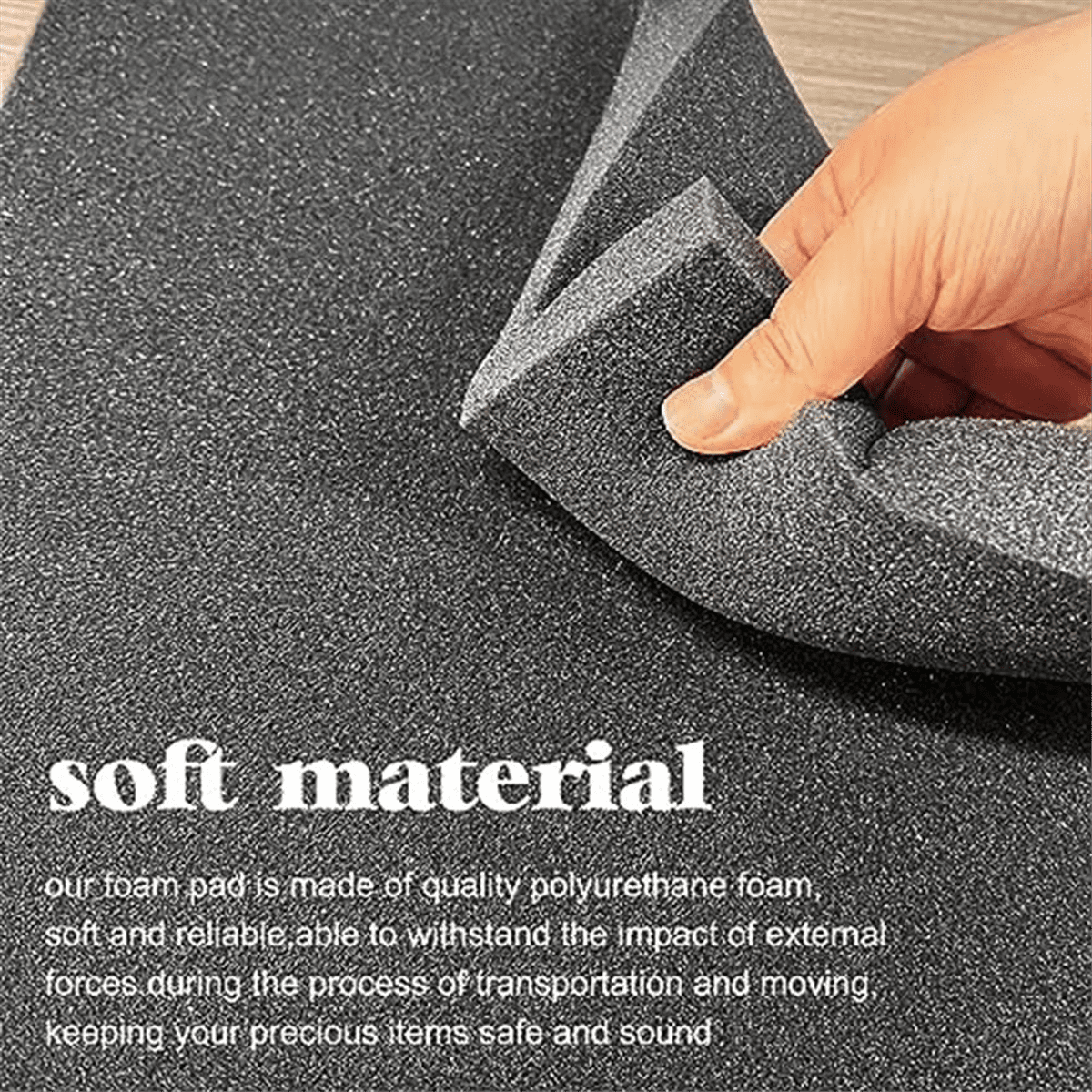 6 PCS Polyurethane Foam Sheets Foam Pads for Case Packaging Toolbox Cuttable Crafts Foam Pads, 40X30X3cm