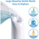 thumbnail image 4 of Dispensador de jabón automático sin contacto, dispensador de jabón de 400 ml con sensor manos libres impermeable IPX6, para baño, hotel, cocina, inodoro (plata) JM, 4 of 5