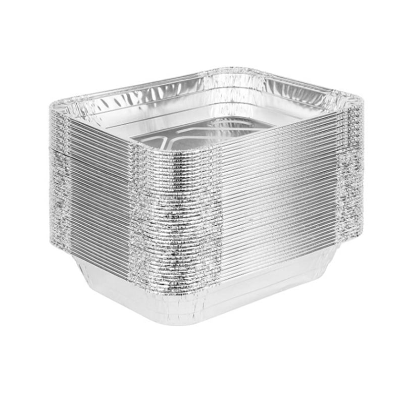 Heavy Duty Aluminum Foil Pans 50 Pack Half Size Table Pans, Premium