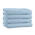 thumbnail image 1 of 100% Cotton Bath Towels Pack of 4 - Extra Plush & Absorbent Sky Blue Bath Towels - 56" x 28" - 650 GSM, 1 of 3