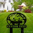 thumbnail image 2 of Handmadetneonsign Outdoor Dad and Son Fishing Metal Sign With Stakes, Fishing Father Son Name Metal, 2 of 5
