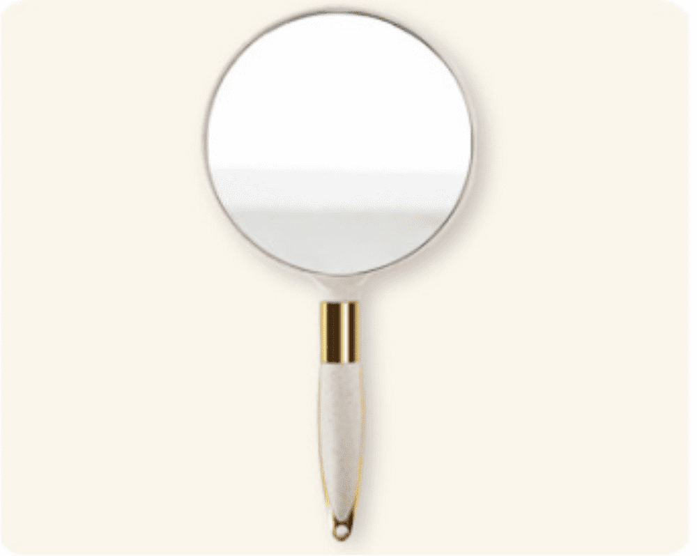 Handheld Mirror with Handle, for Vanity Makeup Home Salon Travel Use ( Circular) - Walmart.com