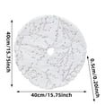 thumbnail image 3 of lajdalh 2Pcs Christmas Tree Plush Skirt, 16Inch Round Christmas Tree Plush Skirt Mat Christmas Decoration Ornament, Christmas decorations, Christmas tree decorations, 3 of 8