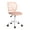 Pink, variant on Homycasa Blue Ergonomic Office Chair-Adjustable Armless Task Chair