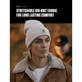 thumbnail image 4 of Gorro Carhartt de punto con puños, color blanco invernal, para hombre, 4 of 6