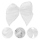 thumbnail image 3 of 60 lazos de cinta con flores, hechos a mano, de colores brillantes, accesorios para el cabello para niñas, color blanco, 3 of 5
