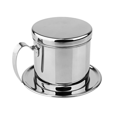 Portable Coffee Dripper Vietnamese Coffee Maker Dripper Stainless Steel Coffee Filter Pot for Home Office Restaurant (Best Pos For Small Restaurant)