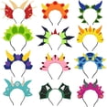thumbnail image 1 of Diademas de fiesta para niños con dinosaurios y dragones voladores, paquete de 12, 1 of 8