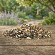 Wild Bird Seed Mix, Deluxe Blend with Fruit, 10 lb Bag, Premium Wild Bird Food with Sunflower Seed, Milo, Peanuts & Real Fruit Pieces, High-Protein Mix for Woodpeckers, Wrens & Flickers