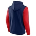 thumbnail image 2 of Men's Logo Athletic Navy New Orleans Pelicans Outline Colorblock Pullover Hoodie, 2 of 3