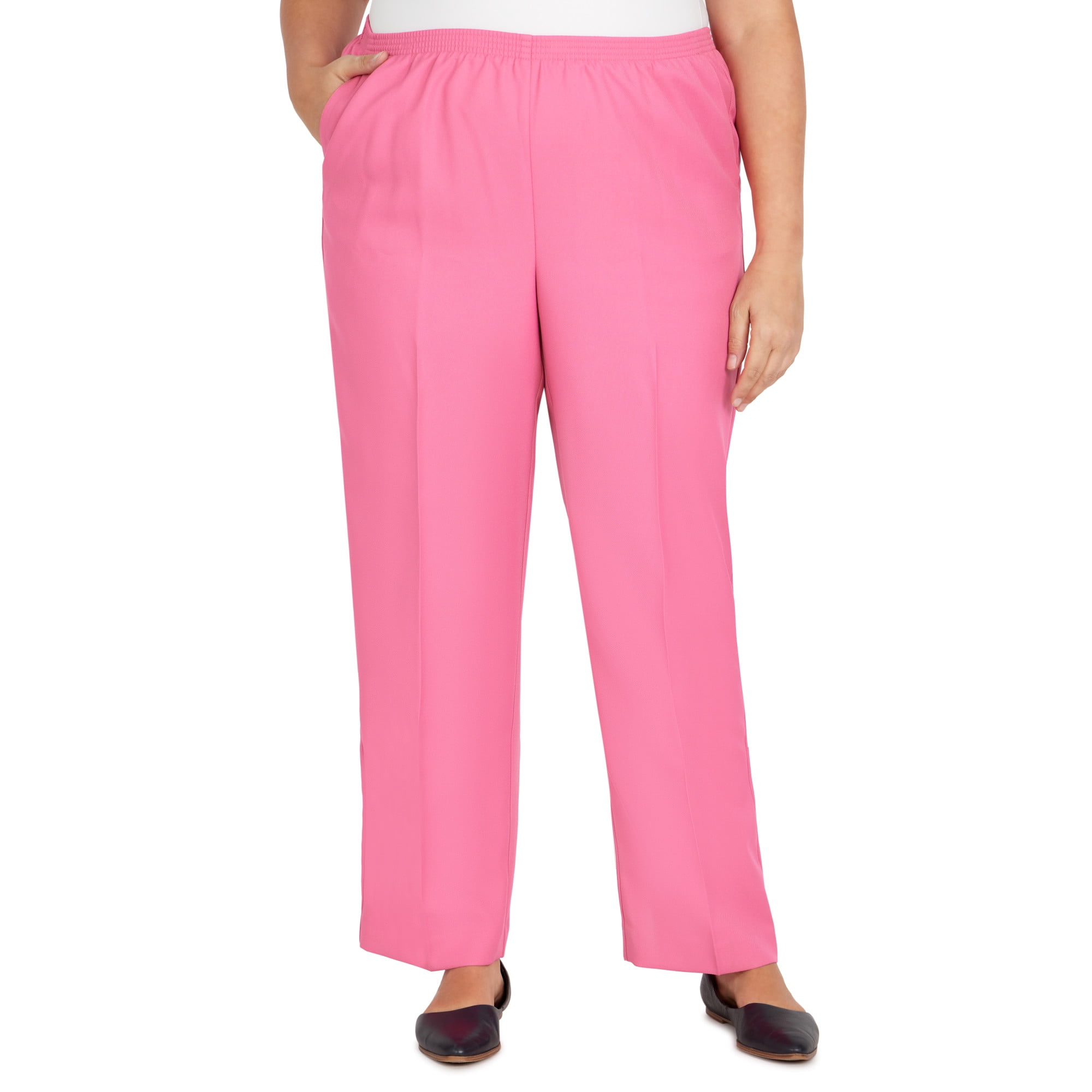 Alfred Dunner Womens Plus Size Classic Fit Average Pant