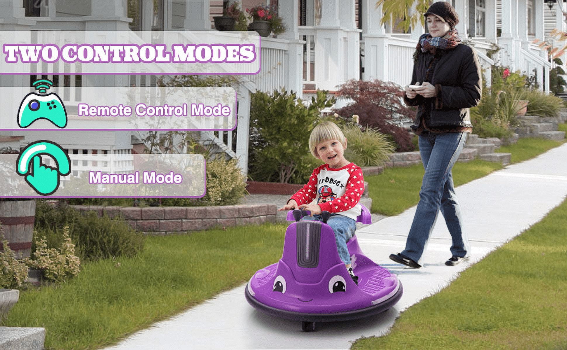 Private Jungle 12V Kids Ride on Electric Bumper Car with Remote Control,Music,360 Degree Spin,LED Lights,Dark Purple Private Jungle 12V Kids Ride on Electric Bumper Car with Remote Control,Music,360 Degree Spin,LED Lights,Dark Purple