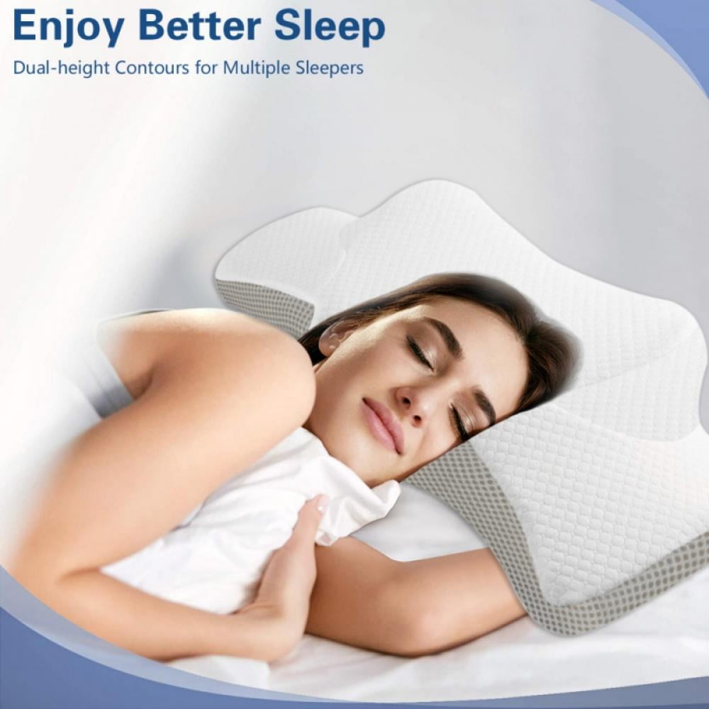 Memory Foam Sleeping Pillow Ergonomic Contour U Design for Relieve Neck Leg Arm 