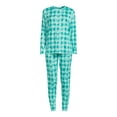 thumbnail image 6 of Jaclyn Women's Print Holiday Sleep Tee and Jogger Pants Pajama Set, 2-Piece, Size S-3X, 6 of 6