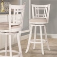 thumbnail image 2 of Hillsdale Tabouret de Comptoir Pivotant de 25 Po en Blanc et Écru, 2 of 2
