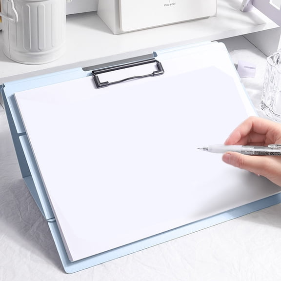 Horizontal A4 File Clip Board, Sturdy Horizontal A4 Clip Board, Writing Support Document Tray, Supply for Student Classroom Paper Filing Desk Management