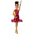 thumbnail image 5 of Muñeca moderna Barbie bailarina de salón con vestido rojo con volantes, 5 of 5
