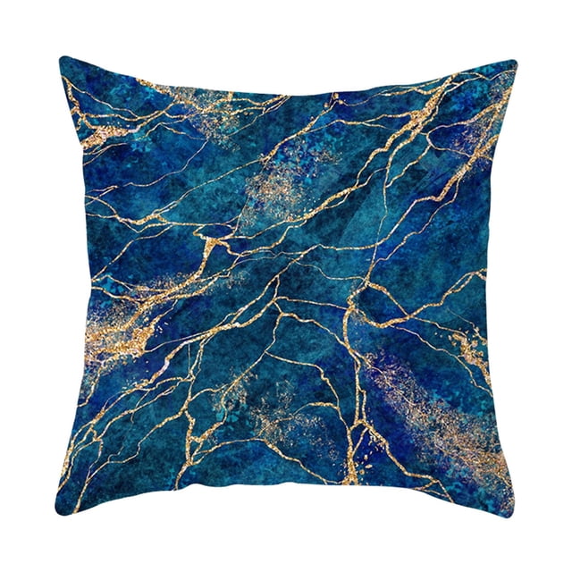 Blue Pattern Printed Pillow Abstract Home Sofa Car Pillow Bedside Cushion Living Room Pillows Throw Pillows Fall Colors Throw Pillows for Couch with Pillows Included Bed Pillows Decorative Colorful