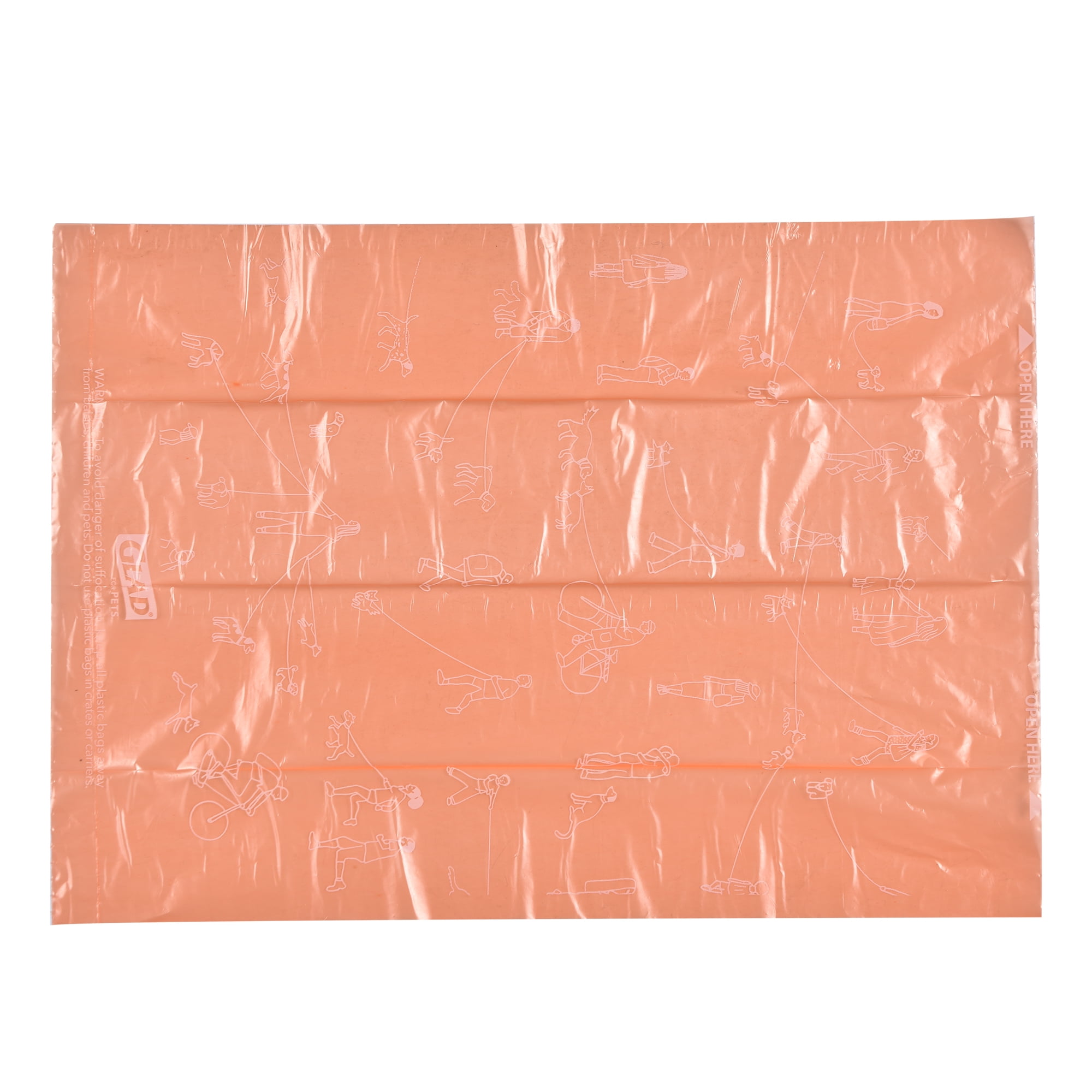 Glad for Pets Large Dog Waste Bags, Scented, Tear-Resistant, 6 Rolls | 90 Bags Total